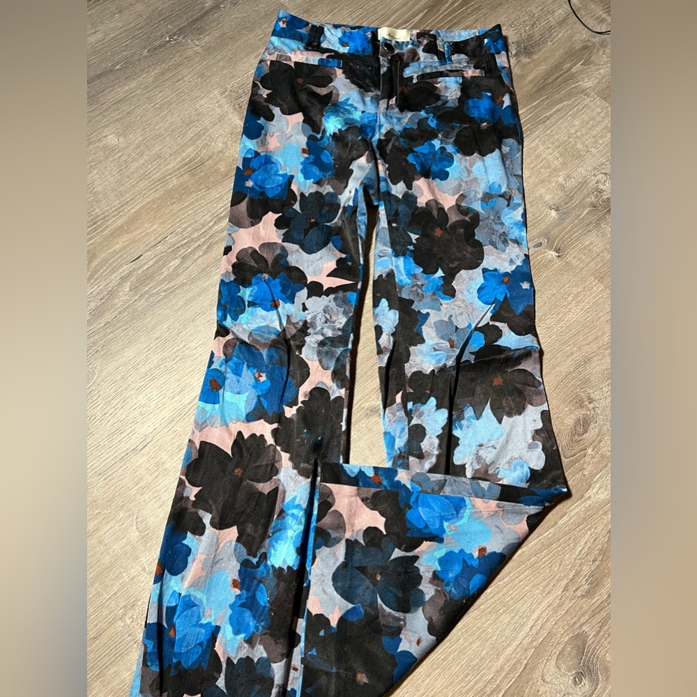 Anthropologie Elevenses The Brighton‎ Floral Gorgeous Pants- 4